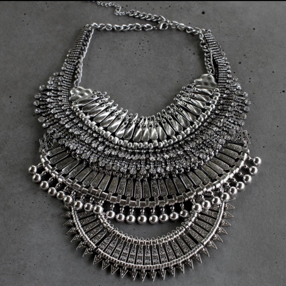 Handcrafted Statement Necklace - image 1